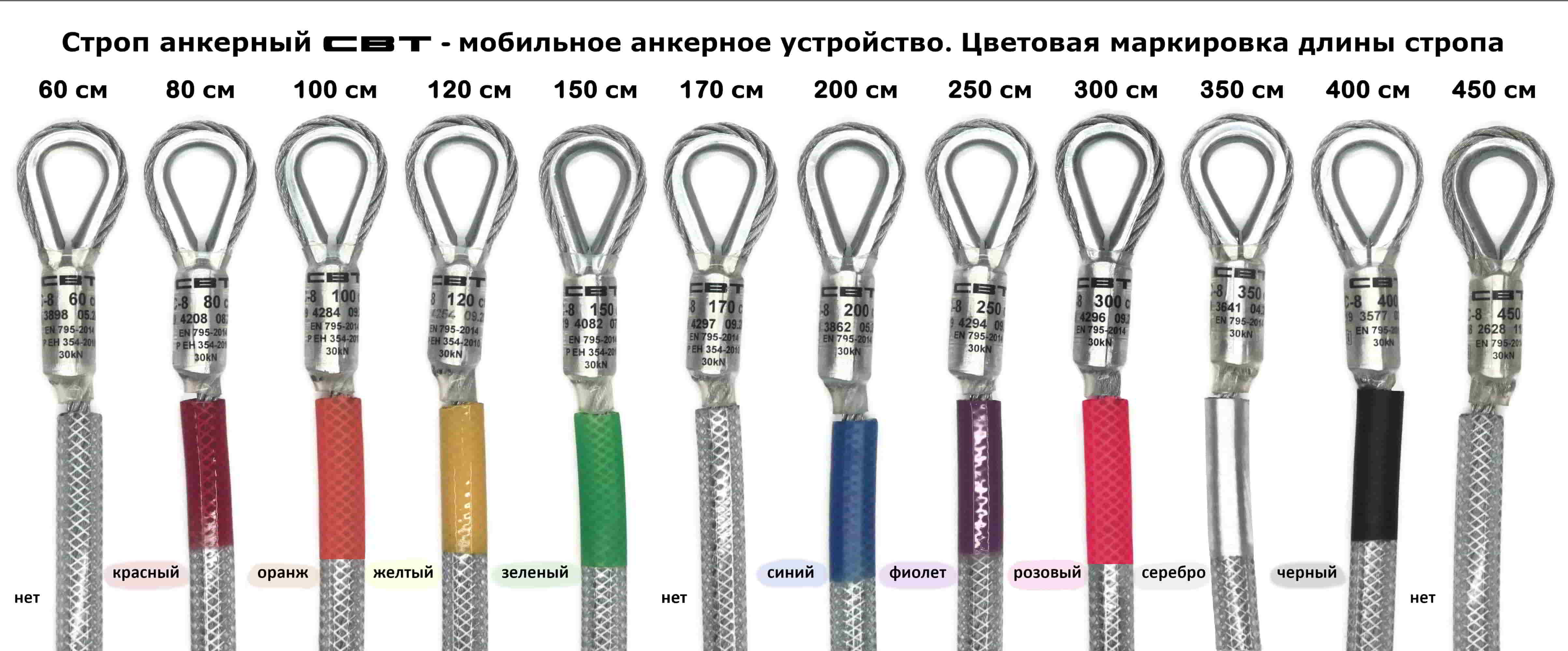 Цветовая палитра серийных размеров